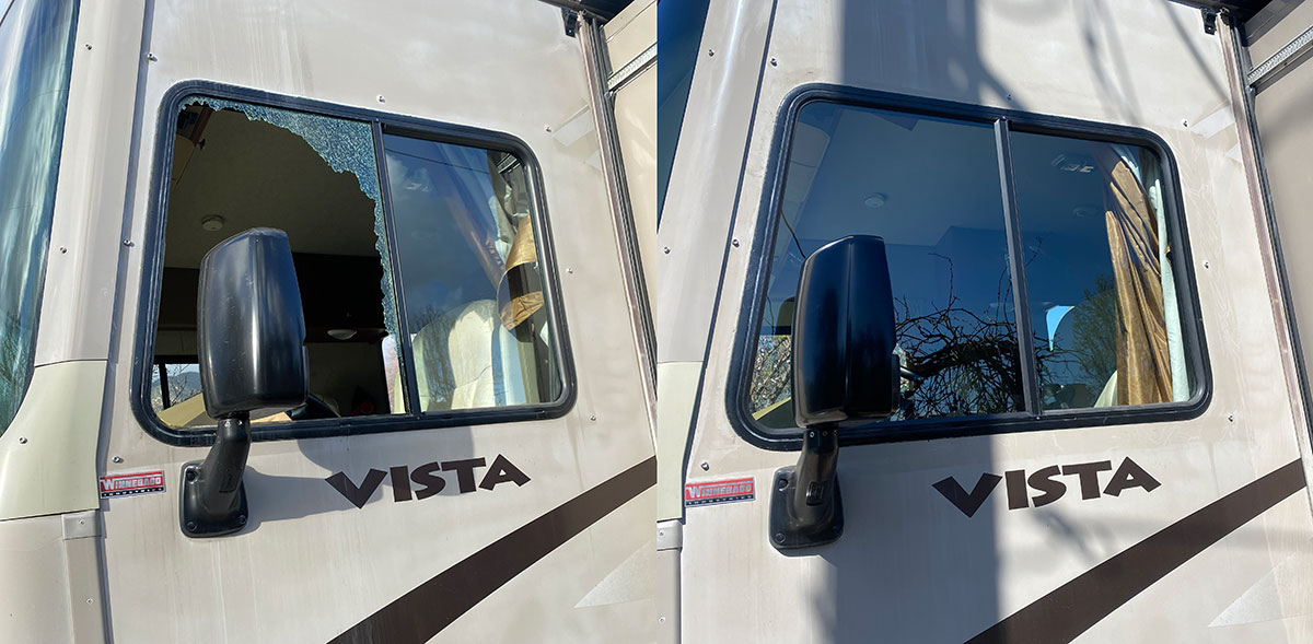 2016 winnebago vista driver side window replacement