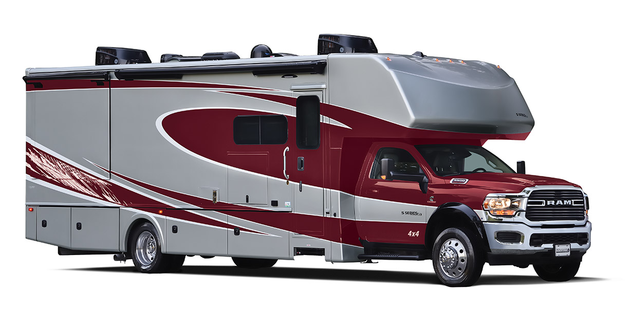 Dynamax Isata 5 RV side windows and windshield