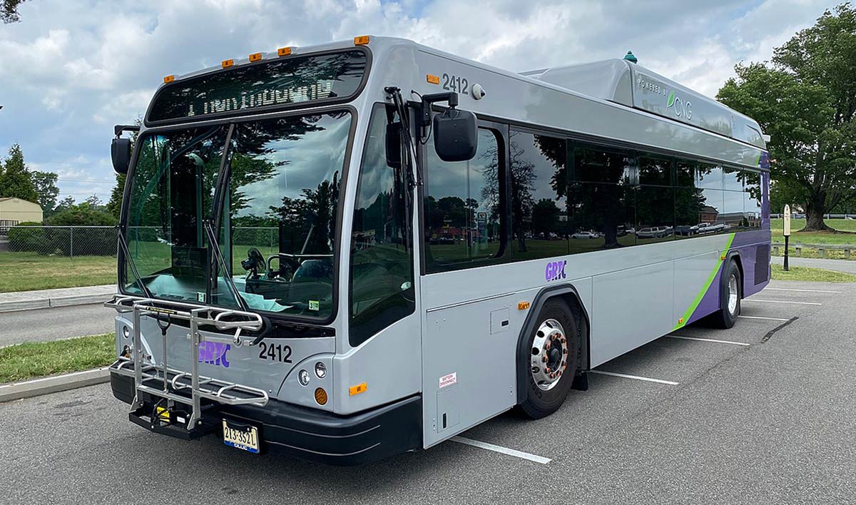 Gillig BRT CNG bus windshields and side windows