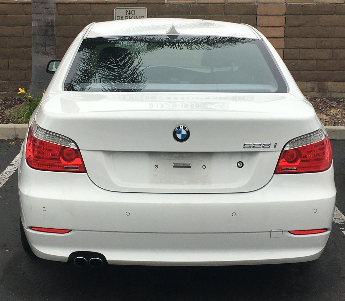 BMW 528 i rear window