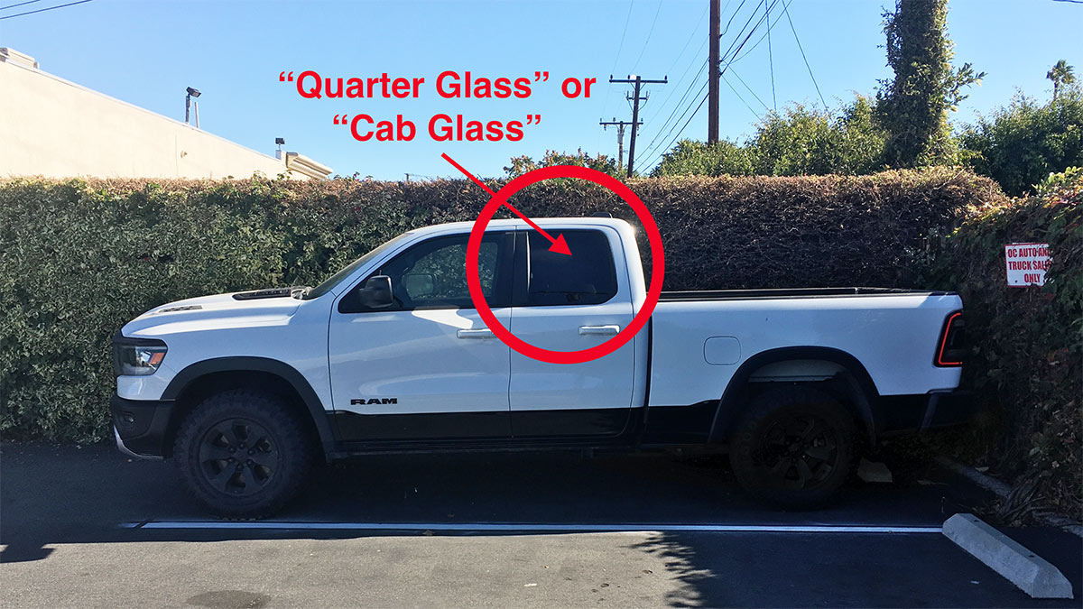 dodge ram quarter glass