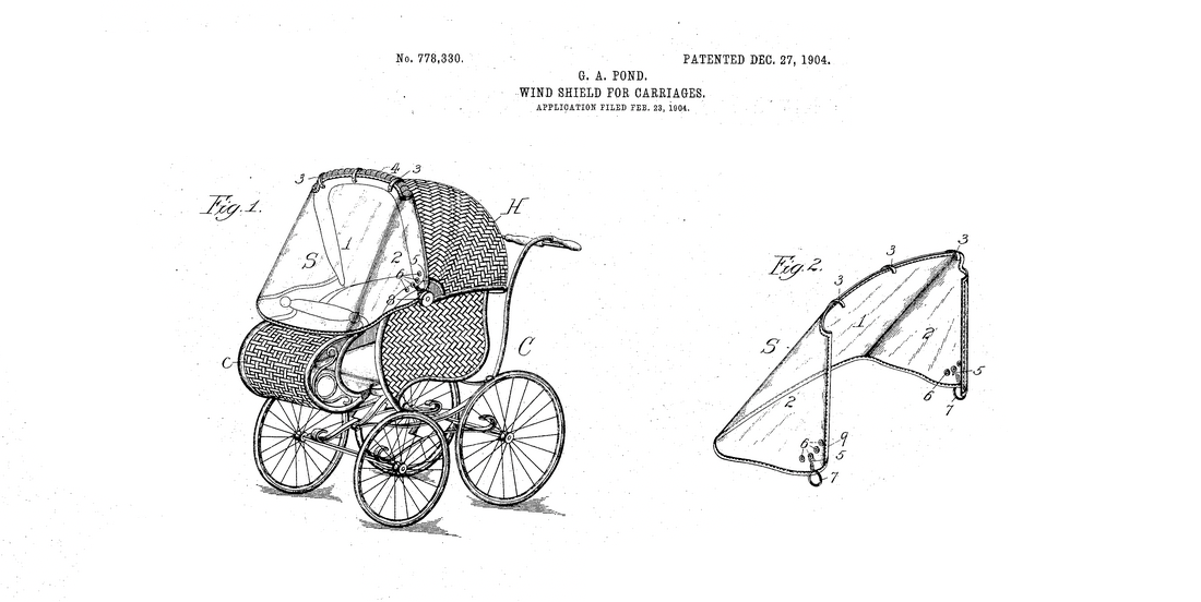 earliest known patent for a windshield