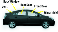 car window location diagram