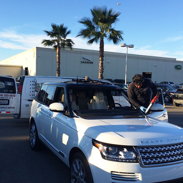 range rover windshield installation