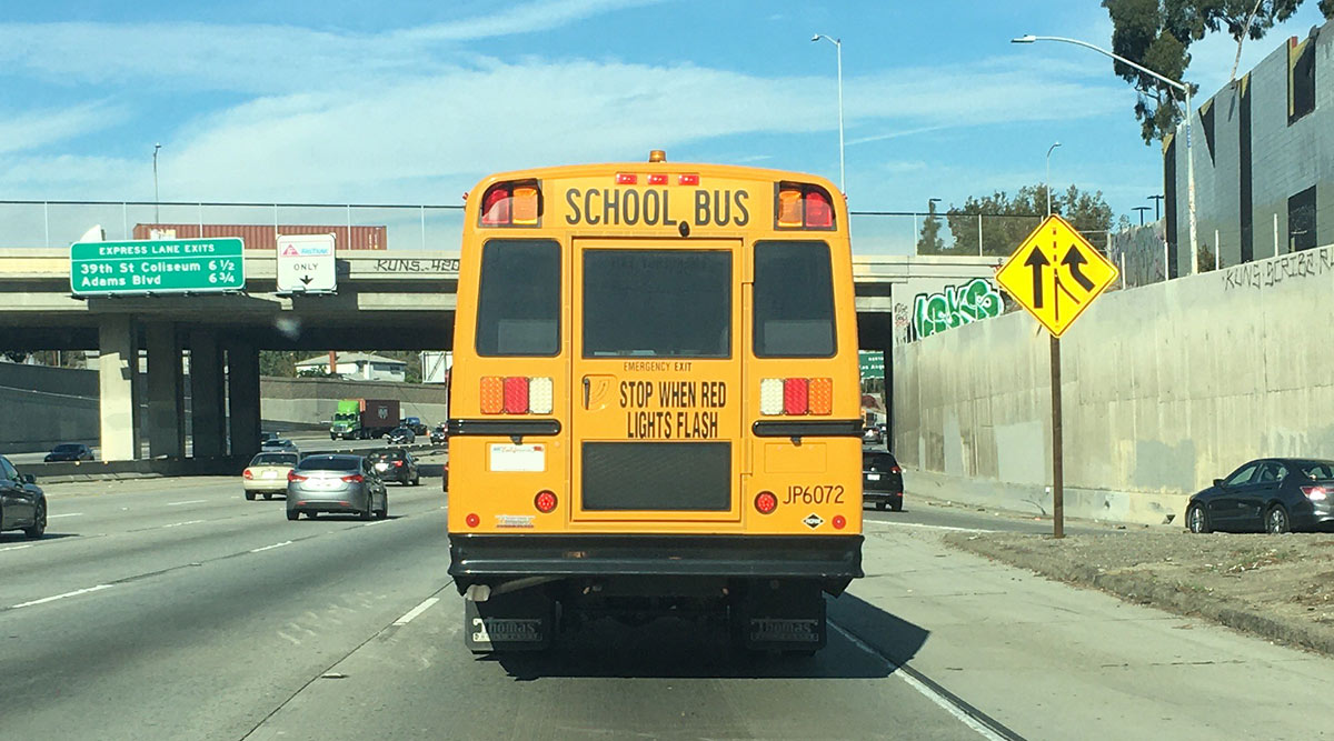 thomas built school bus rear windows